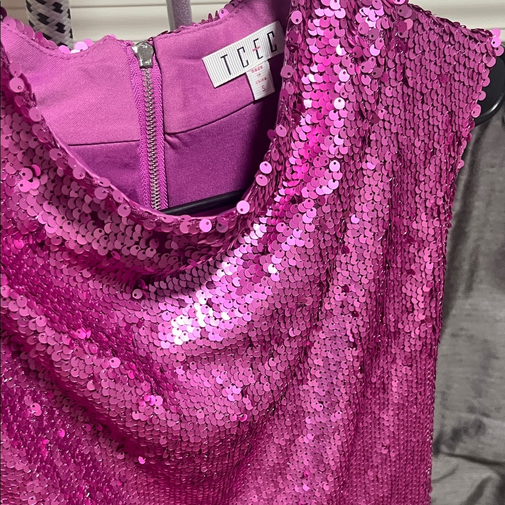 TCEC Pink Sequin Mini Dress